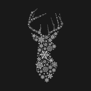 Snowflakes In Deer Shape T-Shirt