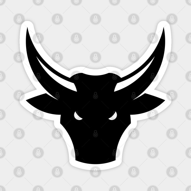 Bull / Taurus / Ox / Bull Head (1C) Magnet by MrFaulbaum