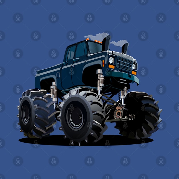 Cartoon monster truck by Mechanik