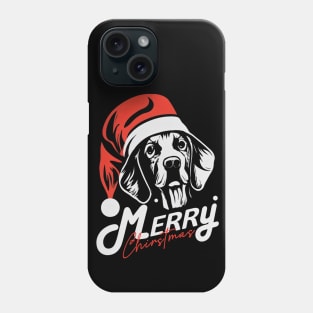 Funny Dog Santa Merry Christmas Vintage Phone Case