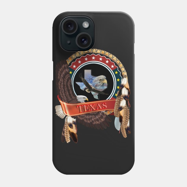 The Eagle of Texas Phone Case by Just Kidding by Nadine May