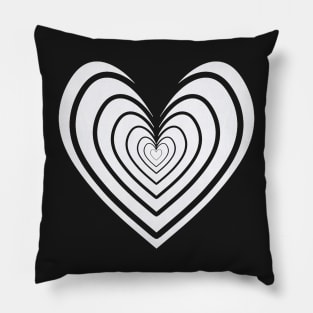 Rosy Heart (White) Pillow