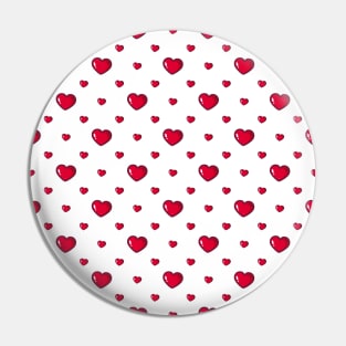 Love Neck Gaiter Red Hearts Neck Gator Pin