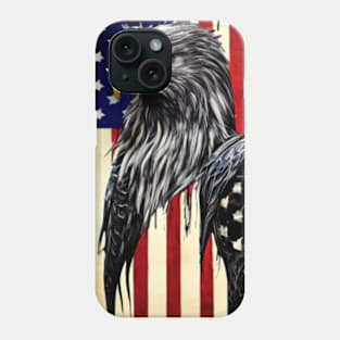 Grungy American Bald Eagle Flag Phone Case