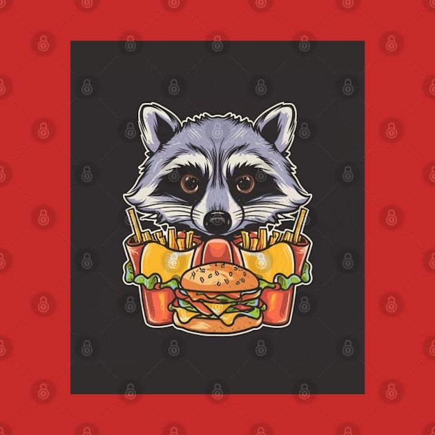 Raccoon Fast Food by Signum