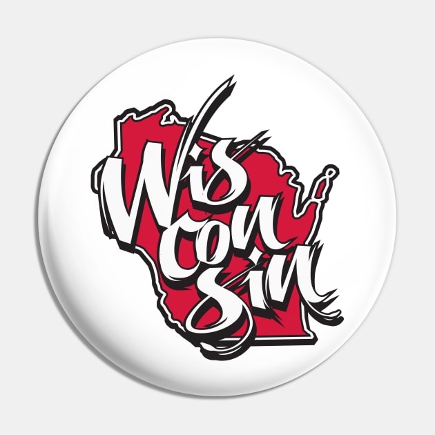 WIS-CON-SIN Pin by upursleeve