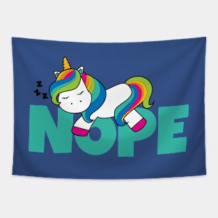 Nope - Unicorn Tapestry