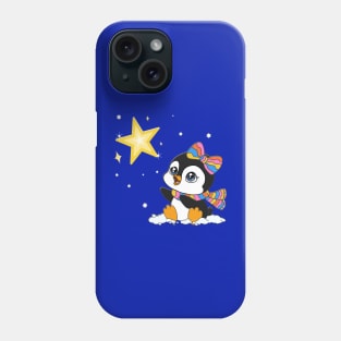 Baby Penguin with a Bright Star Phone Case