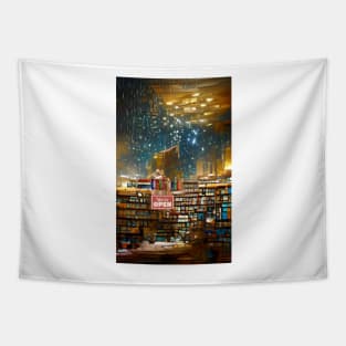 Raining Midnight Library | National library week | literacy week Tapestry