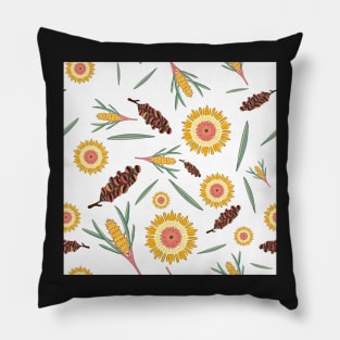 Banksia Spinulosa Pattern Pillow