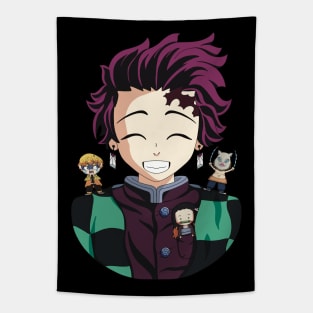 Demon Slayer - Tanjiro and friends Tapestry