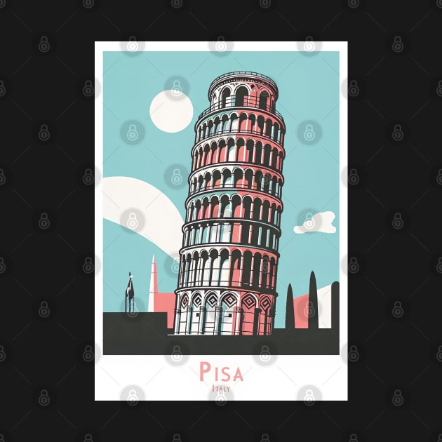 Italy Leaning Tower of Pisa Artwork by POD24