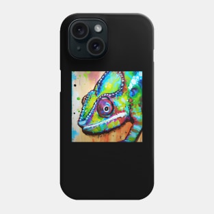 Rainbow Chameleon Painting Phone Case