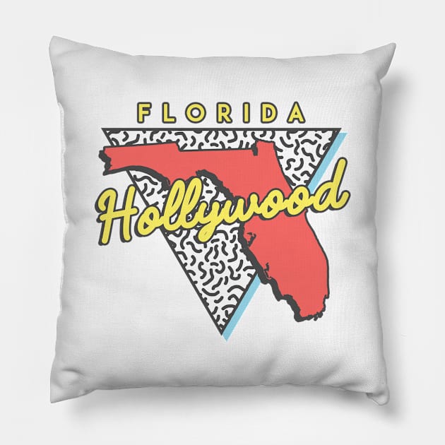 Hollywood Florida Triangle Pillow by manifest