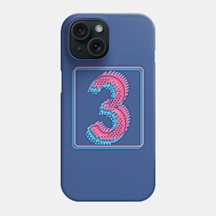 My lucky number Three 3 Phone Case