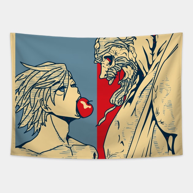 Record of Ragnarok - Adam Vs Zeus Poster V.1 Tapestry by Dokey4Artist