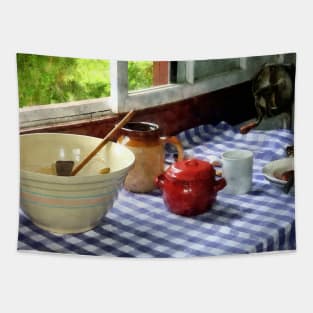 Kitchen - Red Sugar Bowl Tapestry