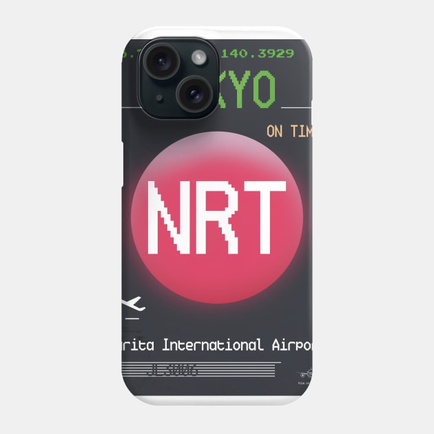 NRT Narita airport Phone Case by Woohoo