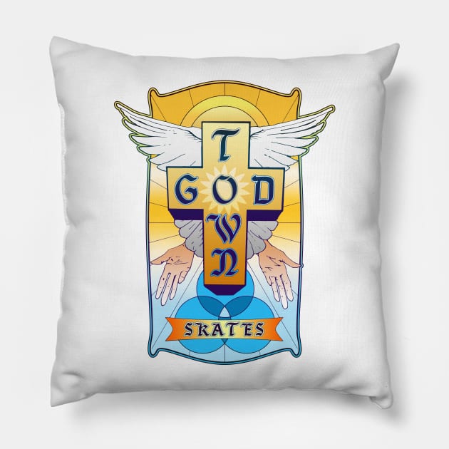 GOD TOWN Skates - Welcome Pillow by BobbyDoran