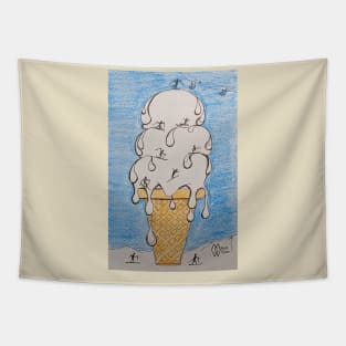 Mammoth ice cream cone ski resort Tapestry