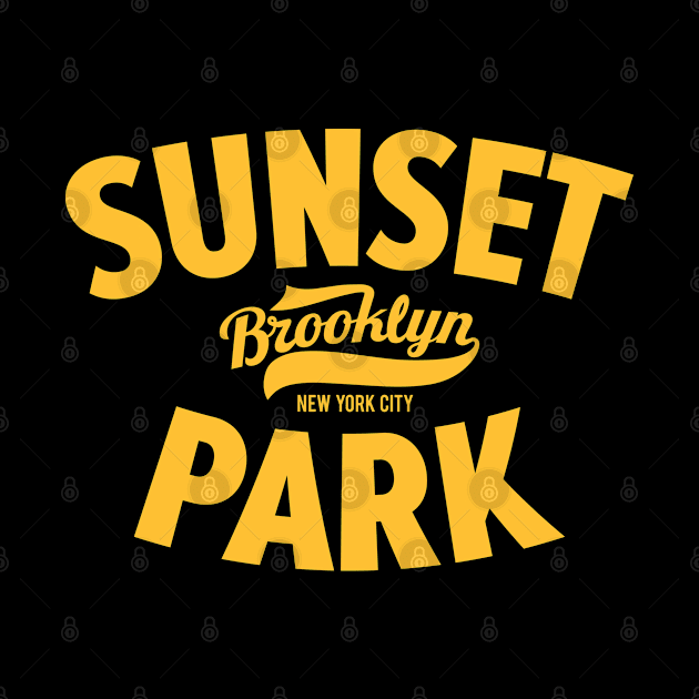 Sunset Park NYC - Urban Vibes Emblem for Trendsetters - Brooklyn Style by Boogosh