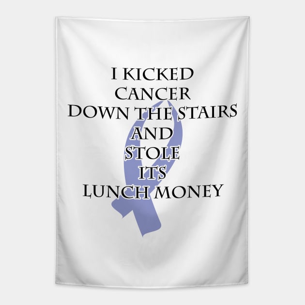 Cancer Bully (Periwinkle Ribbon) Tapestry by BlakCircleGirl