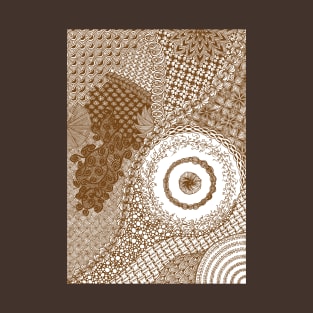 Sepia Zentangle T-Shirt