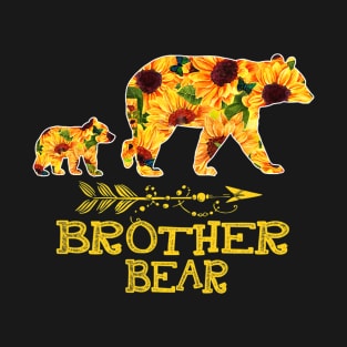 Brother Bear Sunflower Funny Mother Father T-Shirt