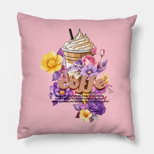 coffe & flowers Pillow