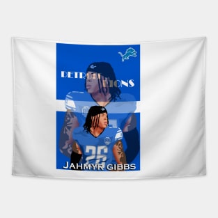 Jahmyr Gibbs Detroit Lions Tapestry