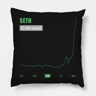 ETH to the moon Pillow