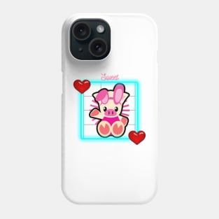 Cute Baby Pig Bunny Phone Case