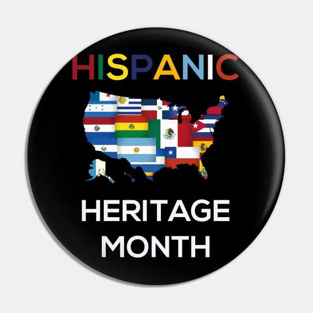 Hispanic Heritage Month Shirt Pin by SDxDesigns