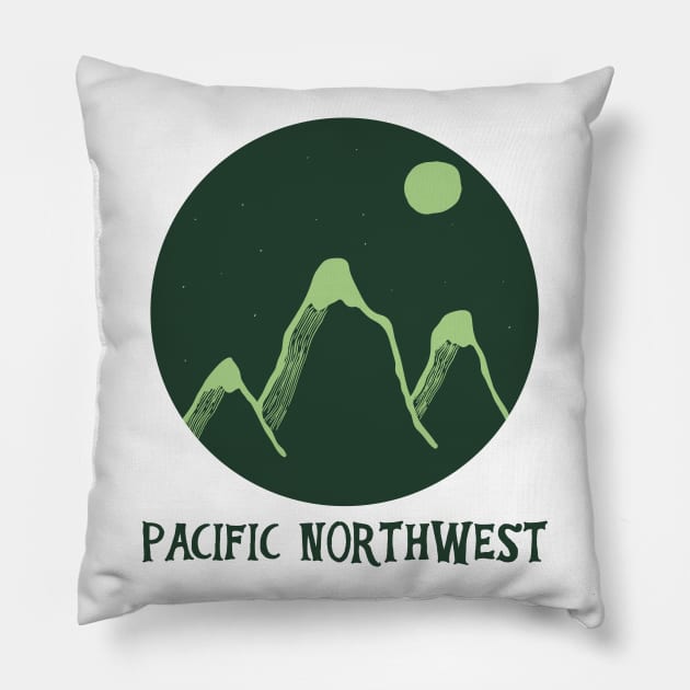 Pacific Northwest Pillow by happysquatch