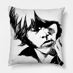 Hopkins Jones BW sketch design Pillow