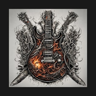 Guitar Art Design T-Shirt