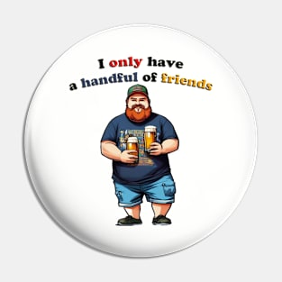 Handful of Friends Pin