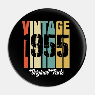 Vintage 1955 Original Parts Retro Vintage Birthday Gifts 65s Pin