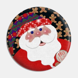 Santa and Gingerbread Cookies Pin