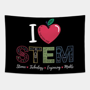 I Love STEM Student Teacher 1st Day Of School Back To School Tapestry