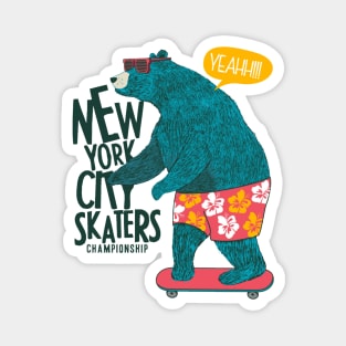 New York City Skaters Magnet