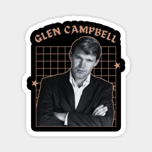 Glen campbell --- 60s aesthetic Magnet