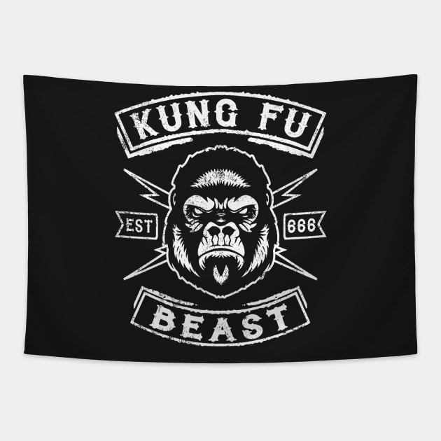KUNG FU - KUNG FU BEAST Tapestry by ShirtFace