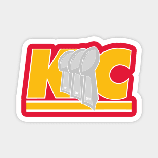 KANSAS CITY 3 TIME CHAMPIONS Magnet