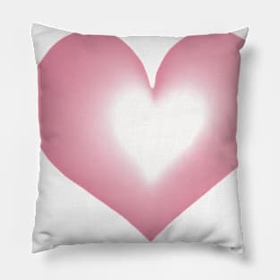 Heart Pastel Pink Shadow Silhouette Anime Style Collection No. 243 Pillow