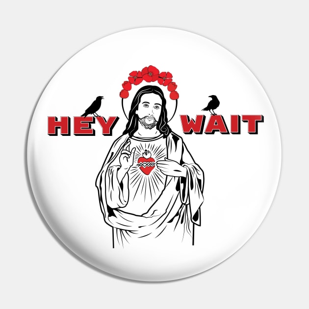 Heart Shaped Jesus Pin by Typeset Studio