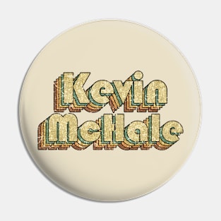 Kevin McHale // Vintage Rainbow Typography Style // 70s Pin