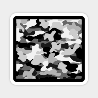 Snow camo Military Magnet