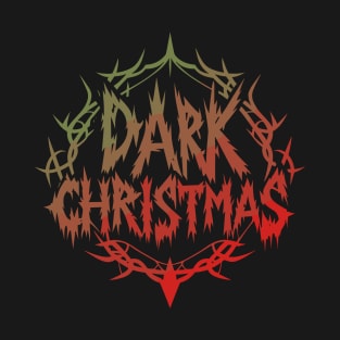 Dark Christmas Deathmetal Logo - Unleash Festive Chaos with Brutal Designs T-Shirt