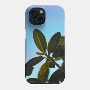 Tropical Leaves and Ocean Phone Case